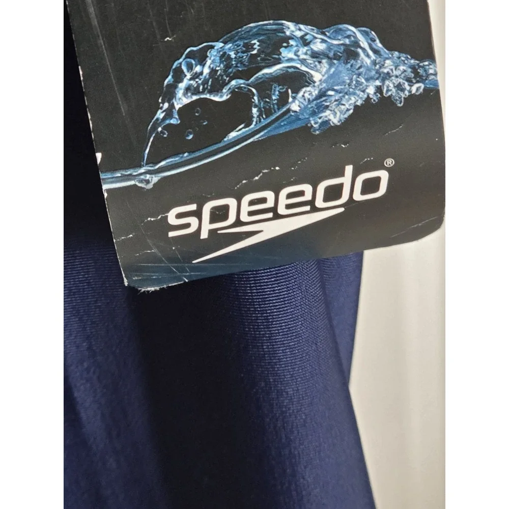 Speedo Swim Jammer Men's Size 38 ProLT Solid Compression Swimsuit Navy Blue NWT